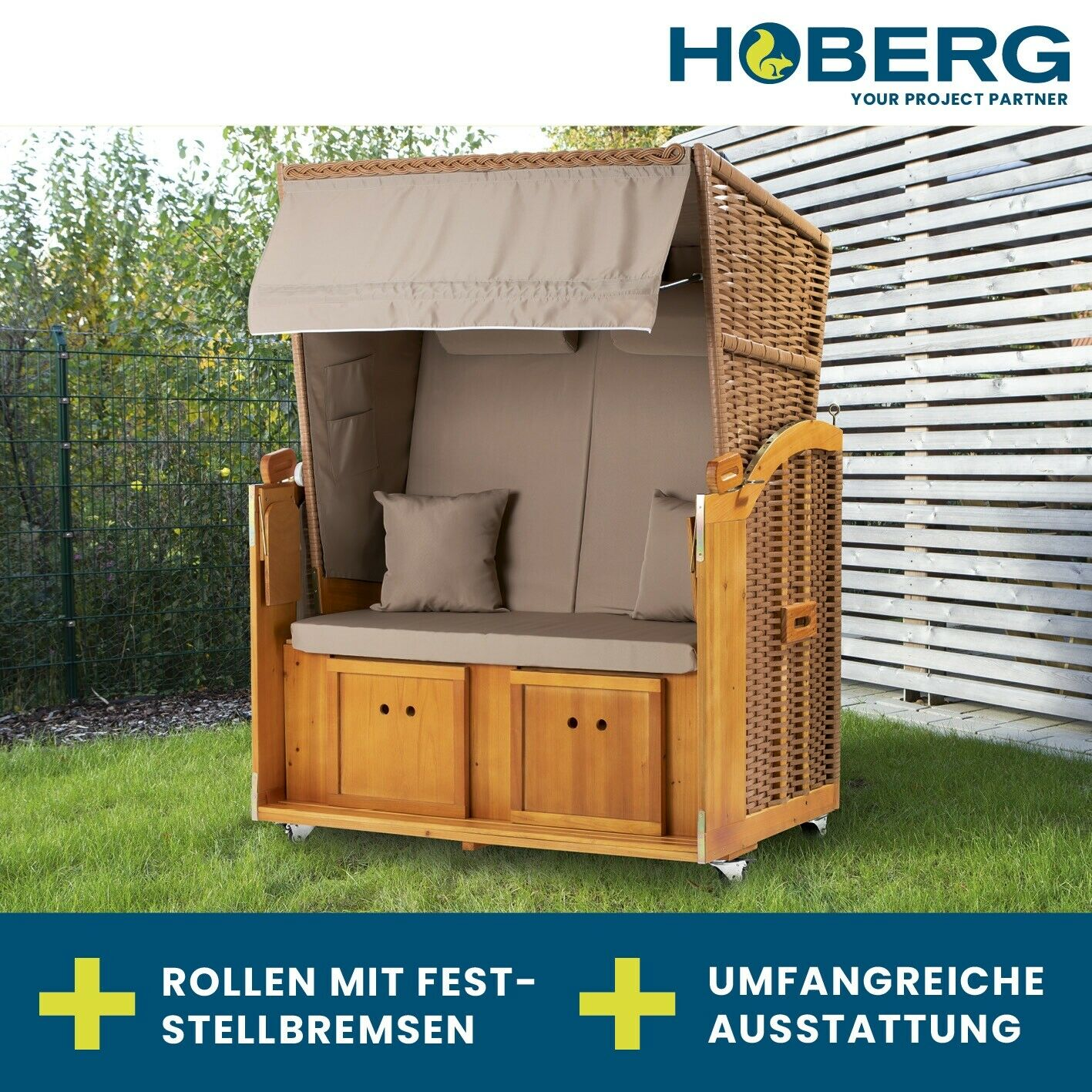 Beach Chair Premium Full Recliner Baltic Sea Garden Recliner Sun Island Roller Anti-UV