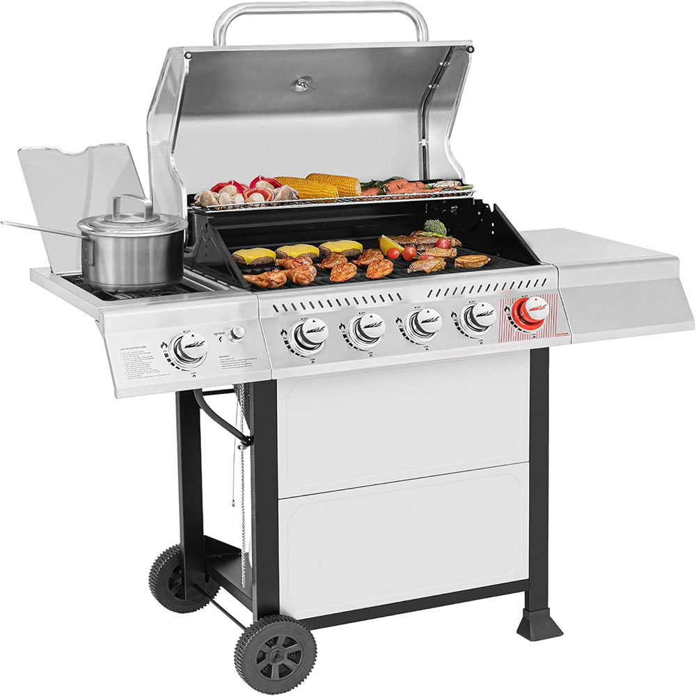 Royal Gourmet GA5401T 5-Burner Propane Gas Grill with Sear Burner and Side Burner