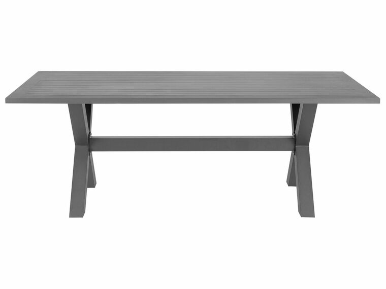 Aluminium garden furniture set grey 6 seats CASCAIS - 1