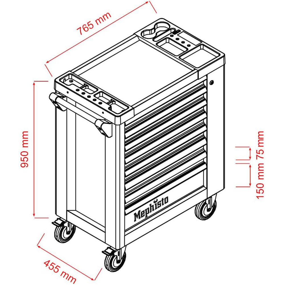 Mephisto XXL Tool Trolley