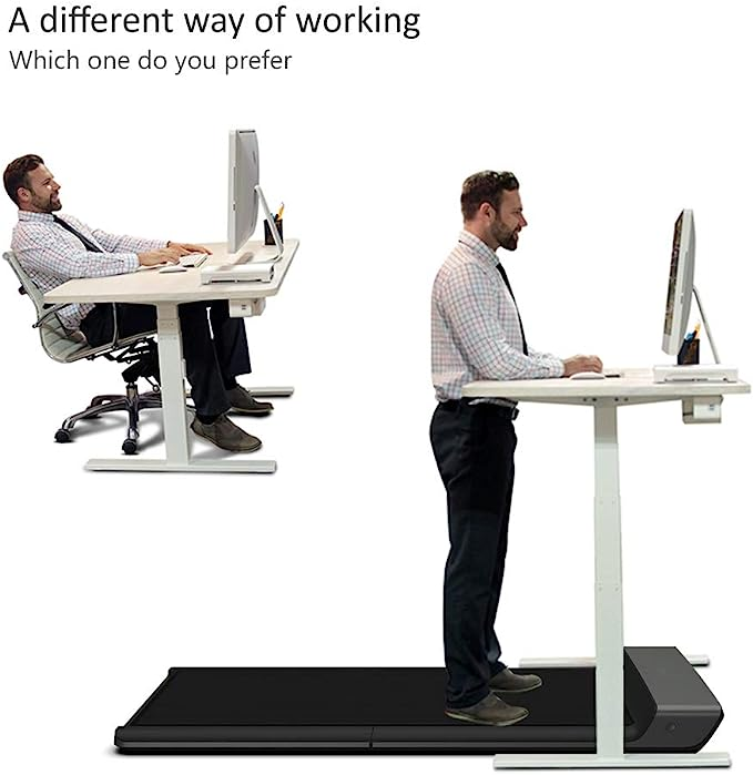 WalkingPad A1 Pro Folding Treadmill, Black,1.25HP 932W Under Desk Treadmill Quiet Motor 0.5-6kmh