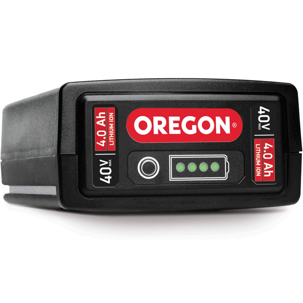 Oregon Cordless 16-inch Self-Sharpening Chainsaw with 4.0 Ah Battery and Charger